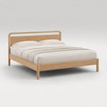 Letto matrimoniale in legno, rovere naturale, per materasso 160 × 200 cm, dimensioni 168 × 211 × 100 cm